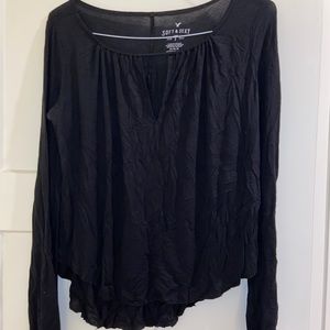 Black Soft & Sexy American Eagle Long Sleeve